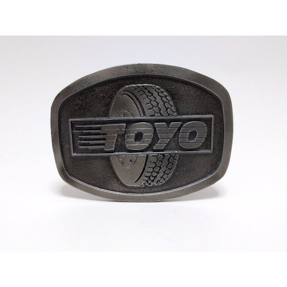 Vintage Toyo Tires Belt Buckle Made in Canada - Picture 1 of 12